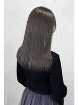 アリー 原宿 表参道(ALLY)&nbsp;ALLY宍戸　ブリーチなしで叶うチャコールグレーで可愛いさup