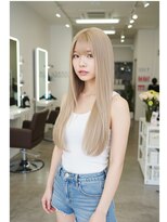 フュージョンファイブ(FUSION5) レイヤーロングベージュ20代30代40代くびれエクステ韓国ヘア