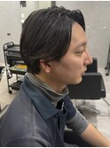 MEN’S HAIR/波巻きツイストスパイラル/リバースセンターパート