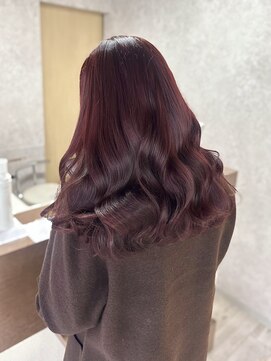 ミニム ヘアー(minim hair) 【minim×たかはし】ダークブラウン→ワインレッド
