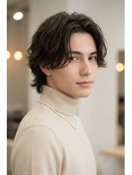 テラス 箕面萱野(Terrace) 流行 モテ髪 イケメン 束感 ナチュラルスマートセンター分け