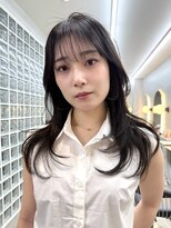 ロンドポレール 北千住(Lond polaire) ダークラベンダーグレージュレイヤーカット韓国巻き顔周りカット