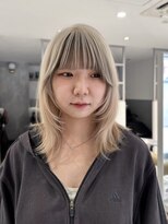 アース 高円寺店(HAIR & MAKE EARTH)&nbsp;ホワイトベージュ×インナーブラック