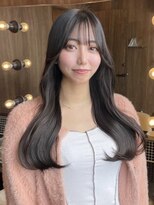 hyon myon/RISEbyREVO 綾瀬店【ヒョンミョン】&nbsp;ハッシュカット/デザインカラー/グレージュ[綾瀬駅/韓国ヘア]