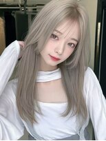 ロッソ 大橋店(Rosso) オリーブベージュの流しロング【大橋】