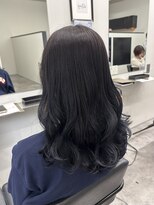 アルター(aL ter)&nbsp;黒髪メルティカラー ウルフミディシースルーバング 鎌取