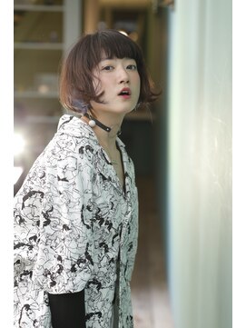 バポス ヘアサロン (BAPOS Hair Salon) きりっぱなしボブ　インナーブリーチ＆カラー