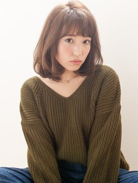 エイミーバイアフロートザガーデン 浦和店(amie by afloat the garden) 透明感のある可愛いエアリーミディアムロブ☆ワンカール