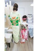 キッズ七五三着付けと着物ヘアアレンジ【ヘアアレンジ　立川】