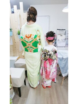 ロカット サロン(Roquat Salon) キッズ七五三着付けと着物ヘアアレンジ【ヘアアレンジ　立川】