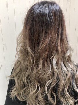 ディバイス カラーアンドエクステ(Device) 【Device】透明感アッシュブラウン＋シールエクステ