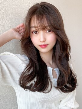 アフロート ディル(AFLOAT D'L) eri ヨシンモリ エギョモリ 韓国ヘアシースルーバングロング髪型