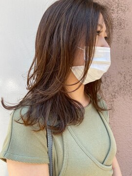 フロート 小阪店(float) ショコラブラウン_マロンベージュ Aラインボブ かきあげ