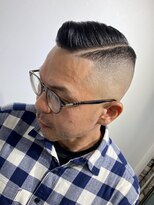 ドルクス 日本橋(Dorcus)&nbsp;40代男性髪型東京バーバー日本橋スキンフェードパートスタイル