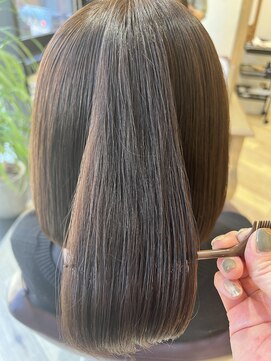 エクリ シセイドウ 麻布十番店(equri×SHISEIDO) うるつや可愛くまとまるボブ【麻布十番】