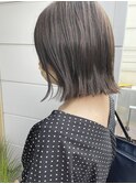 切りっぱなしボブ×ミルクブラウン