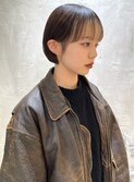 ミニボブ × 前髪インナーカラー