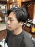 【初めての床屋体験】MEN’Sカット+シェービング+眉毛&耳毛カット¥5200