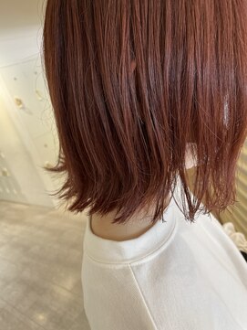 リティアンドビューティースタジオモッズシブヤ(LITTY&beauty studio M.O.D shibuya) #イルミナカラー#暖色カラー#ピンク#レッド#艶カラー