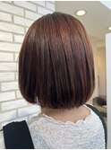 ハイライトなしの白髪ぼかしカラー