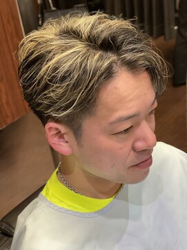 ヒロギンザ 新橋銀座口店(HIRO GINZA) かきあげセンターパートメッシュ