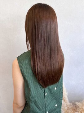 ミュラ(mulah) 透明感カラーチョコレートブラウン＊艶髪ストレートロング