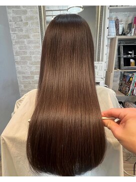 リラージュ ボーテ(Relage beaute’) カラー＋縮毛強制＋髪質改善ケア剤