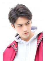 メンズヘアトーキョー(MEN'S HAIR TOKYO)&nbsp;アップバング七三/ツーブロック/アッシュ