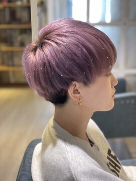 ヘアリゾート ルアーナ エルア(Hair Resort LUANA `elua) 1ブリーチ春カラー/ピンクバイオレット☆中橋