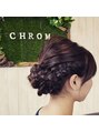 クロム 狭山ヶ丘店(CHROM)&nbsp;結婚式用お呼ばれＵＰ☆編みこみがステキにできました[狭山ヶ丘]