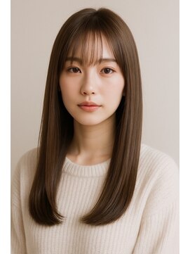 ムオン 春日原(muon) 美髪ストレート×アッシュブラウン