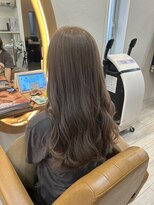 アドラーブル けやき通り店(adorable)&nbsp;ブリーチカラー×ミルクティーベージュ◎韓国風くびれヘア