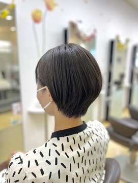 【似合わせショート】丸みのある耳掛けショートスタイル◎