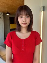 ケシキ 佐賀(keshiki)&nbsp;顔まわりカット/レイヤーカット/ミディアム/ショコラブラウン