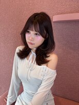 ボタン コロン 表参道 原宿(VOTAN COLON)&nbsp;ハッシュカット/韓国レイヤー/ミディアムレイヤー/原宿/顔まわり