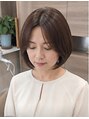 ヘアアトリエ ナイン(hair atelier nine)&nbsp;ダークパープル/ナチュラルショート/ミルクブラウン/夏/福島市