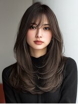 ダル 渋谷/表参道(DAL.)&nbsp;レイヤーカット/ハッシュカット/ダークアッシュ/ブラウン