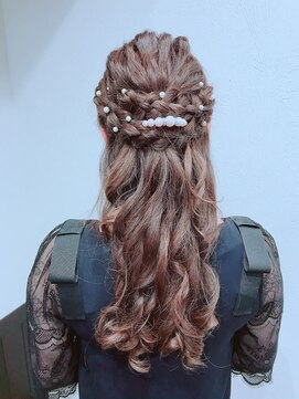 ラ コパン(La copain) 編み込み ハーフアップ