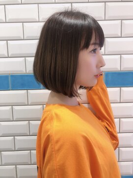 シー バイ ロンド 新宿(Sea by Lond) 【佐藤健太郎】ことりベージュ小顔切りっぱなしボブ新宿