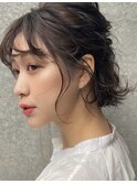 ボブゆるハーフアレンジ