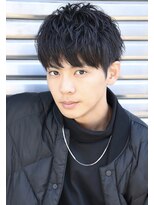 ネイビー(NAVY)&nbsp;ミスター東大！ツーブロックでスッキリ、スタンダードショート