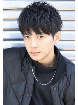 ネイビー(NAVY) ミスター東大！ツーブロックでスッキリ、スタンダードショート