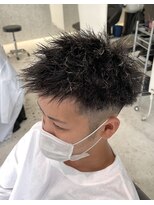 アフューズバイストゥー(Vfuse by StueW)&nbsp;ベリーショート×ツイストパーマ[倉敷][岡山][ハイライト]