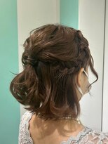 マティーナ ヘアー 池袋(Matina hair)&nbsp;【ボブ×編み込みハーフアップ】20代30代40代