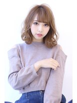 オーロ 緑地公園店(ORO)&nbsp;ローライトココアブラウン大人かわいいゆるふわシアーカラーロブ