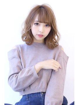 オーロ 緑地公園店(ORO) ローライトココアブラウン大人かわいいゆるふわシアーカラーロブ