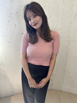 フォルテ 城北店 ピンクベージュ くびれセミロング