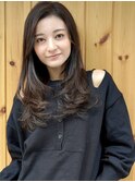 【buZon ブゾン】黒髪レイヤーロング似合わせカット