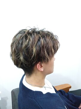 アフレッシュヘアー(afresh hair) 【afresh hair】メンズカット+ハイライト