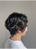 ショートボブ×パーマ